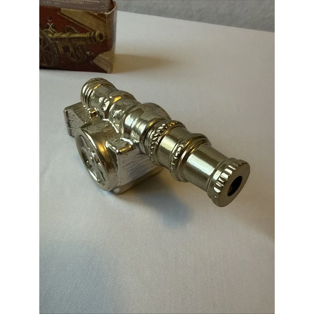 Vintage Avon Revolutionary Cannon Spicy After Shave Decanter Full With Box